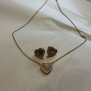 Michael Kors earring and necklace set.